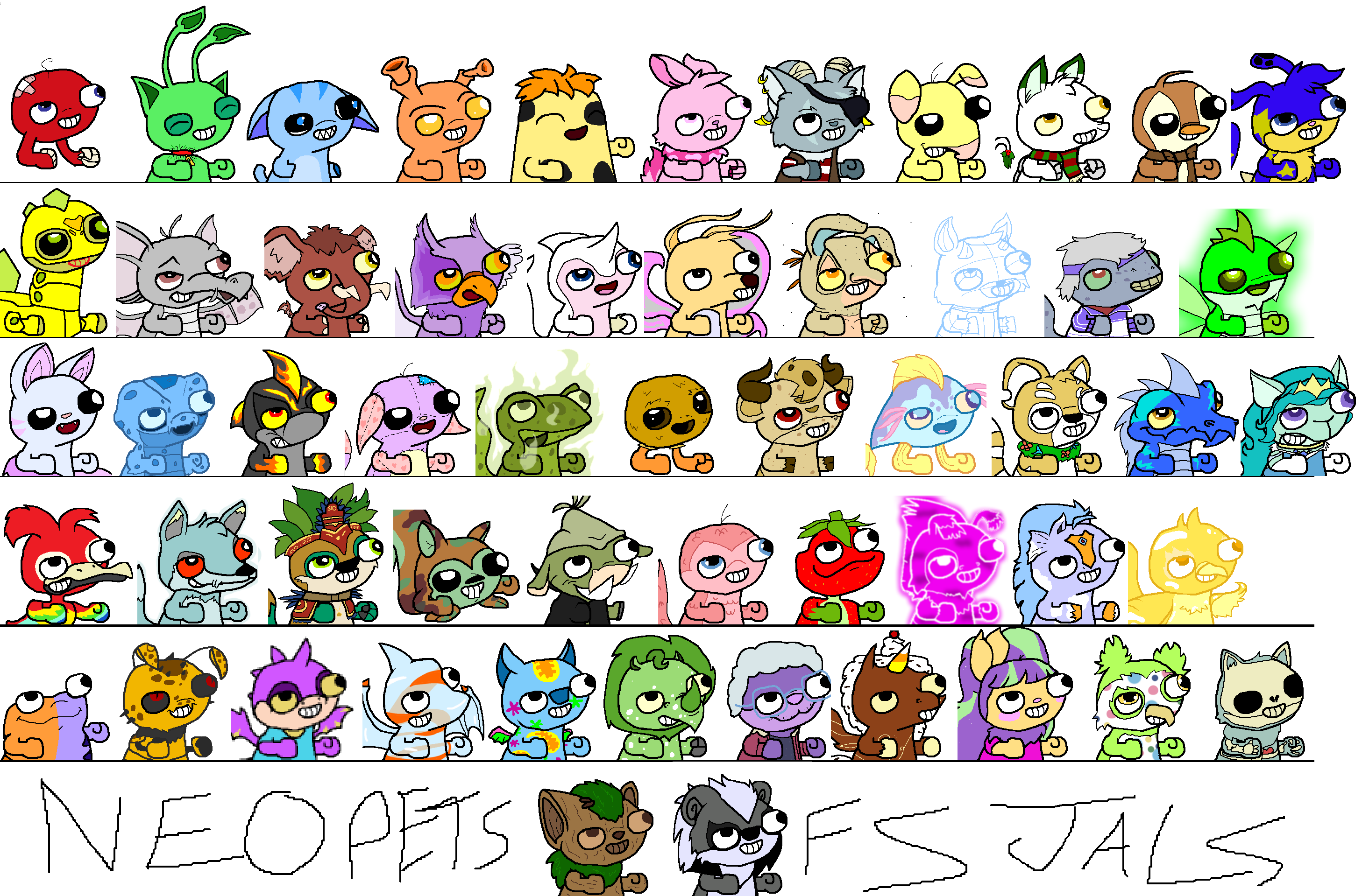 Neopets font types